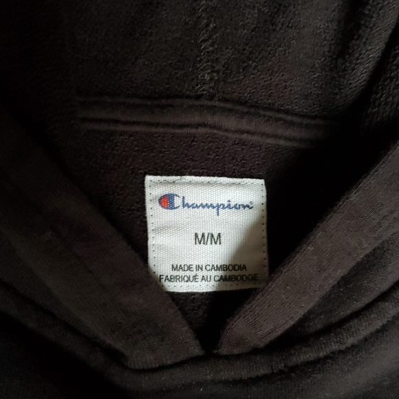 Champion Women's Hooded Pullover Sweater Black and White - Picture 8 of 8